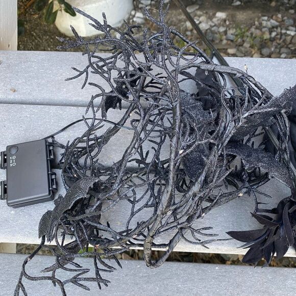 NWOT Ashland Halloween/Day of the Dead/el Dia de los Muertos Bat Garland - Picture 5 of 7